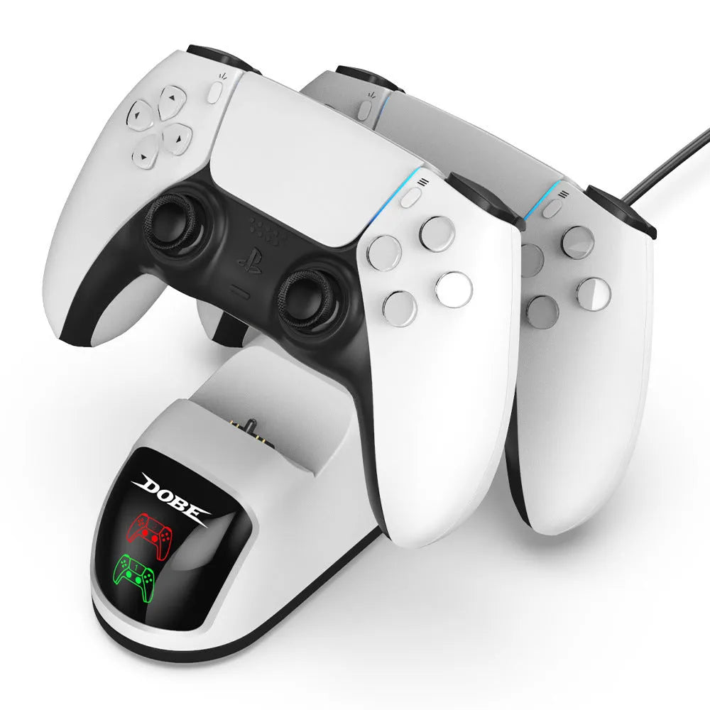 Type-C USB handle charger with LED breathing light in green or blue option, showing dimensions of 7.3x6.5x21 cm