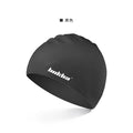 Adult silicone swimming cap with letter pattern in multiple colour options.