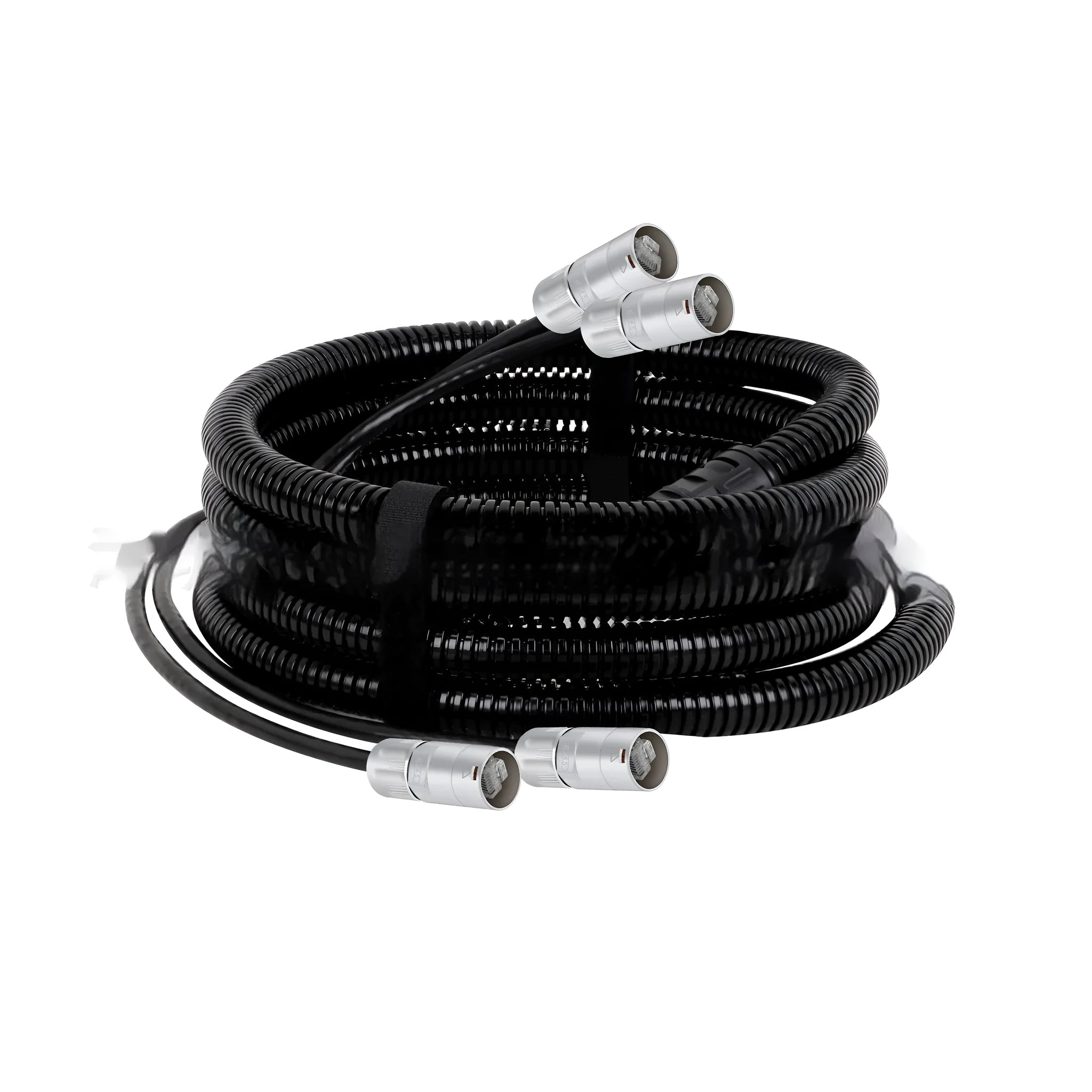 Cat5 and Cat6 Ethernet extension cable with RJ45 connectors in multiple length options