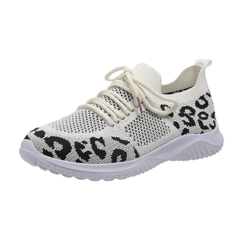Women's flyweave summer sports casual shoe in blue, sizes 36-41, breathable and lightweight