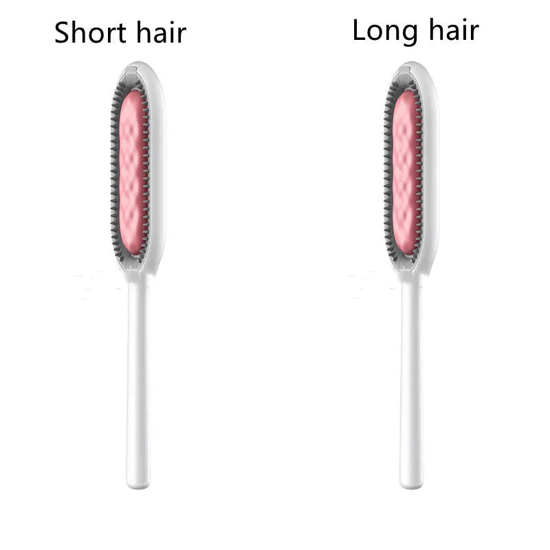 Green plastic pet hair removal comb with disposable wipes sticker for cats and dogs